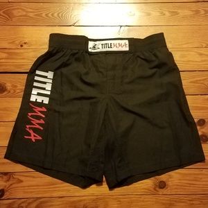 Title MMA men's workout shorts M